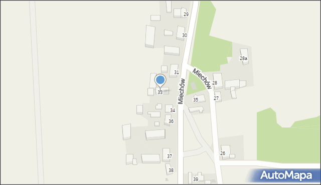 Miechów, Miechów, 33, mapa Miechów