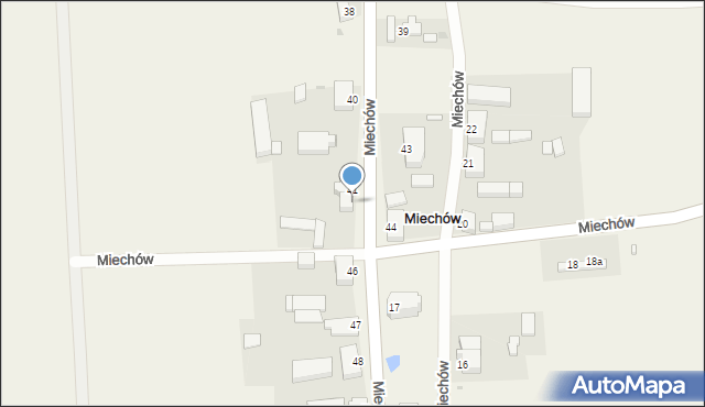 Miechów, Miechów, 42, mapa Miechów