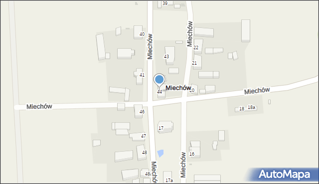 Miechów, Miechów, 44, mapa Miechów