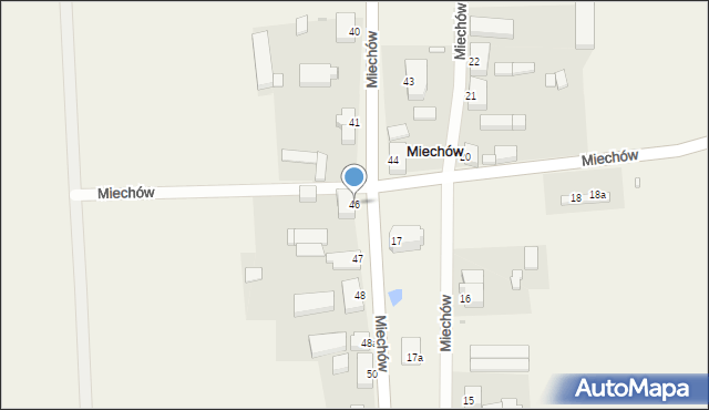 Miechów, Miechów, 46, mapa Miechów