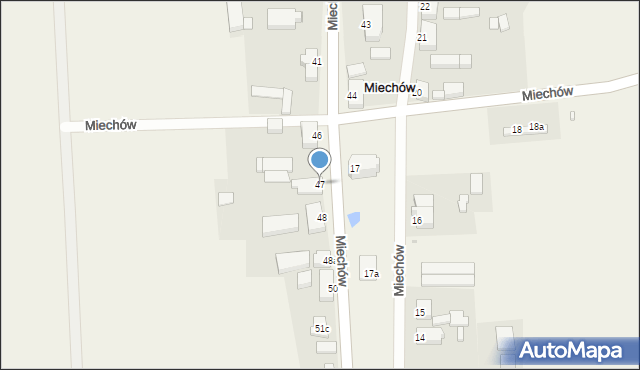 Miechów, Miechów, 47, mapa Miechów