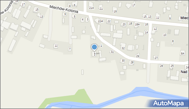 Miechów-Kolonia, Miechów-Kolonia, 2, mapa Miechów-Kolonia