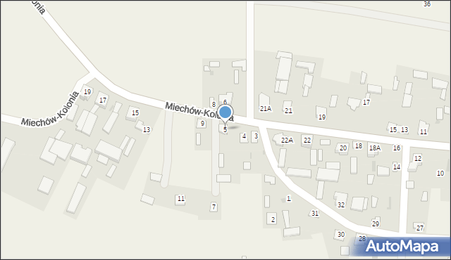 Miechów-Kolonia, Miechów-Kolonia, 5, mapa Miechów-Kolonia