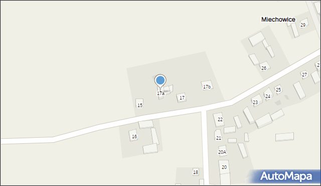 Miechowice, Miechowice, 17a, mapa Miechowice