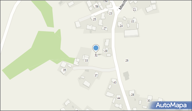Miechowice Małe, Miechowice Małe, 31, mapa Miechowice Małe