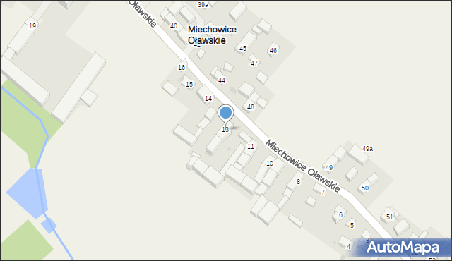 Miechowice Oławskie, Miechowice Oławskie, 13, mapa Miechowice Oławskie