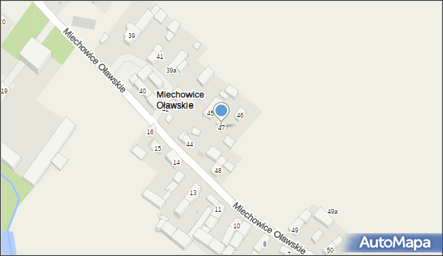 Miechowice Oławskie, Miechowice Oławskie, 47, mapa Miechowice Oławskie