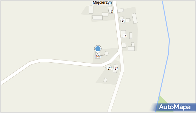 Mięcierzyn, Mięcierzyn, 16a, mapa Mięcierzyn