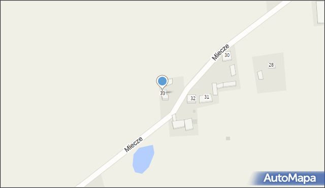 Miecze, Miecze, 33, mapa Miecze