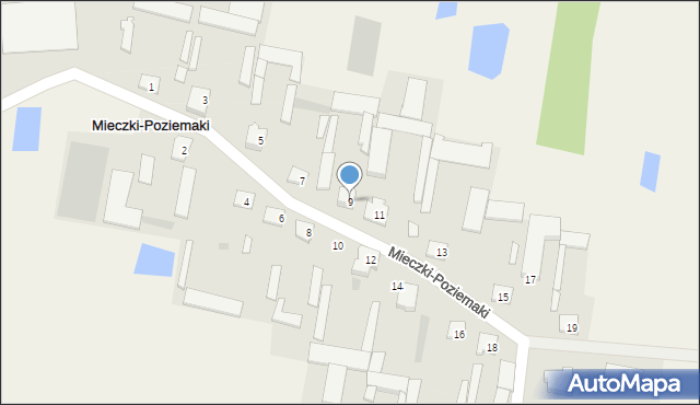 Mieczki-Poziemaki, Mieczki-Poziemaki, 9, mapa Mieczki-Poziemaki