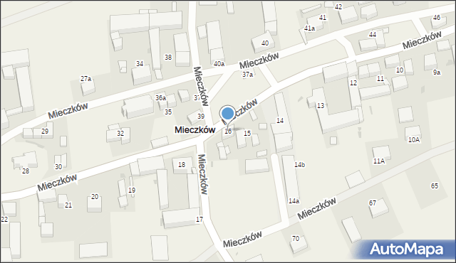 Mieczków, Mieczków, 16, mapa Mieczków