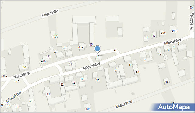 Mieczków, Mieczków, 46, mapa Mieczków