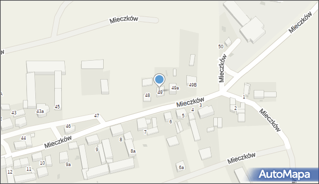 Mieczków, Mieczków, 49, mapa Mieczków