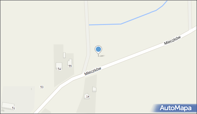 Mieczków, Mieczków, 57a, mapa Mieczków