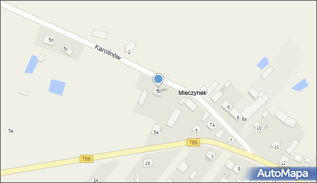 Mieczyn, Mieczyn, 5b, mapa Mieczyn