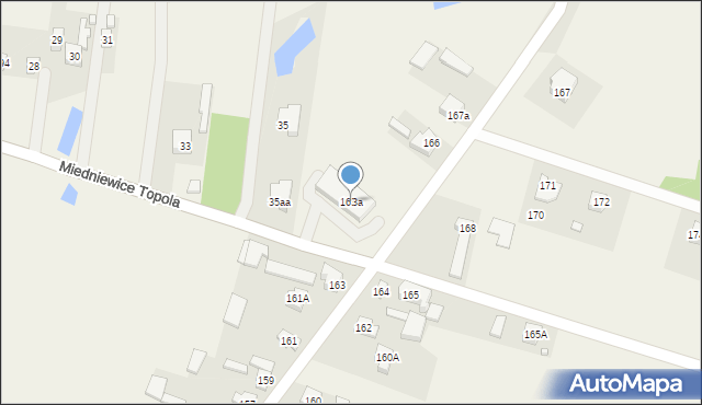 Miedniewice, Miedniewice, 163a, mapa Miedniewice