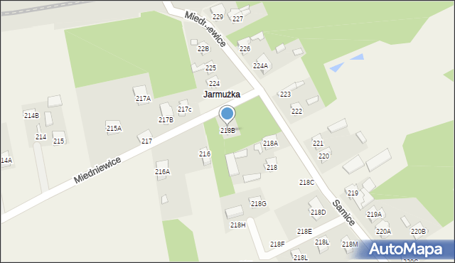 Miedniewice, Miedniewice, 218B, mapa Miedniewice