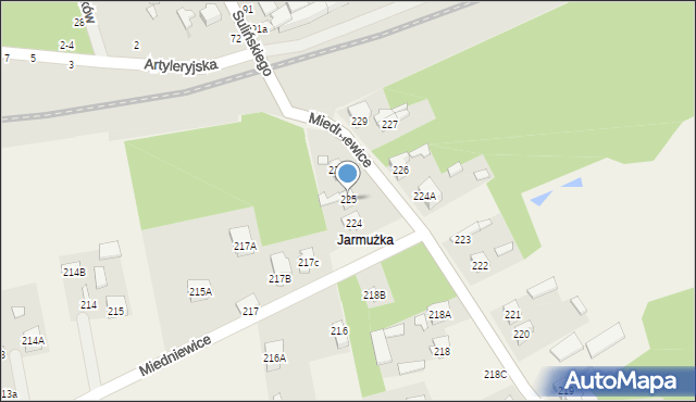 Miedniewice, Miedniewice, 225, mapa Miedniewice