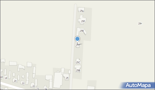 Miedniewice, Miedniewice, 25d, mapa Miedniewice