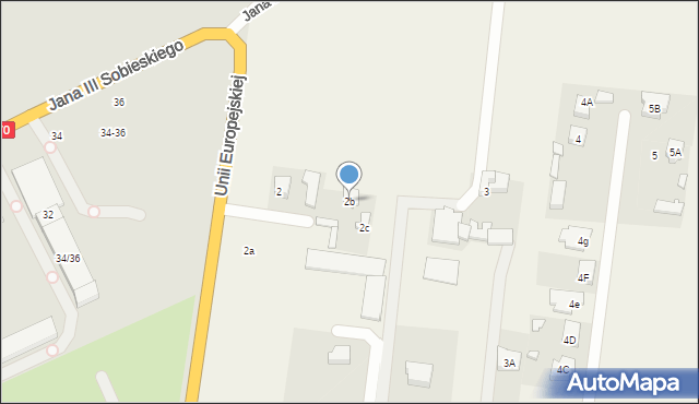 Miedniewice, Miedniewice Topola, 2b, mapa Miedniewice