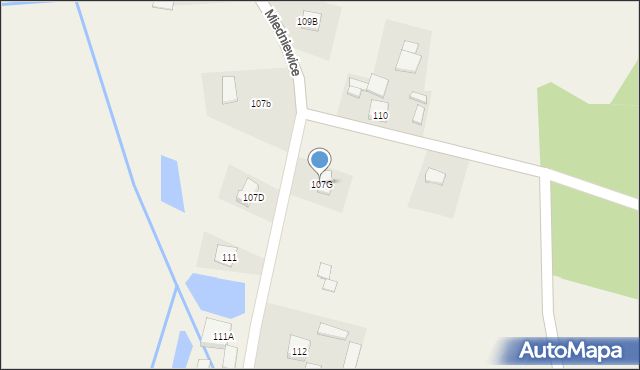 Miedniewice, Miedniewice, 107G, mapa Miedniewice