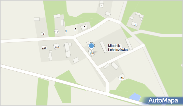 Miednik, Miednik, 13a, mapa Miednik