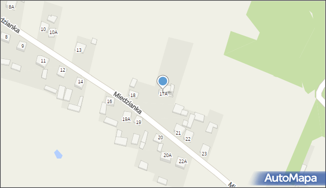 Miedzianka, Miedzianka, 17A, mapa Miedzianka
