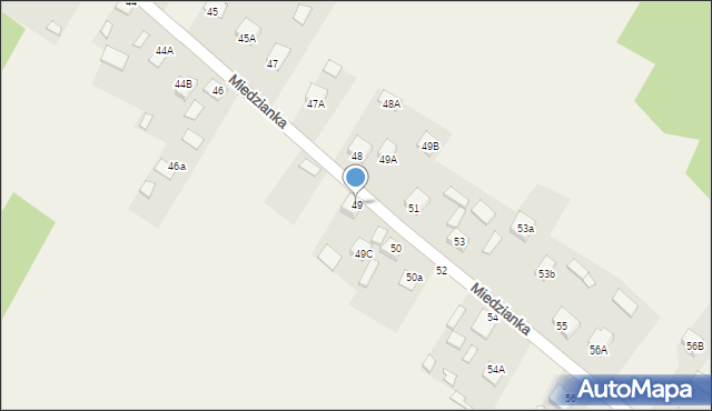 Miedzianka, Miedzianka, 49, mapa Miedzianka