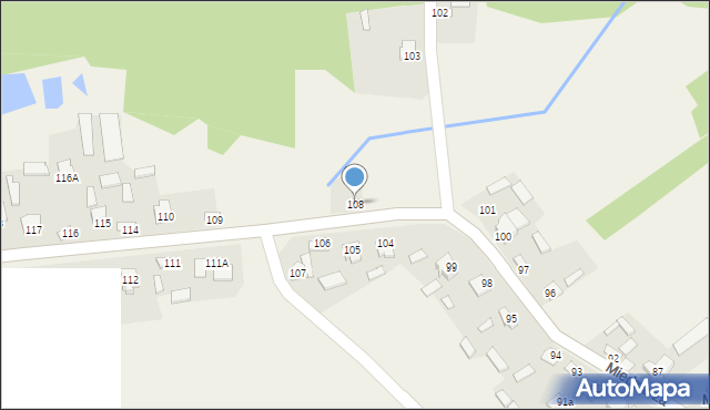 Miedzierza, Miedzierza, 108, mapa Miedzierza