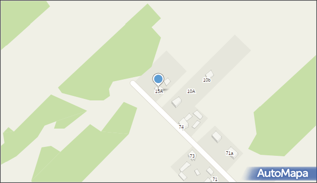 Miedzierza, Miedzierza, 15A, mapa Miedzierza