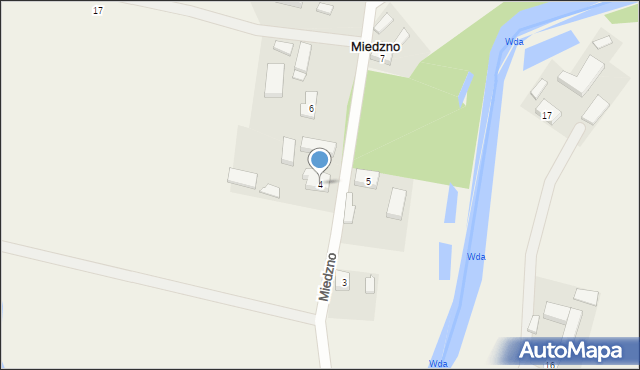 Miedzno, Miedzno, 4, mapa Miedzno