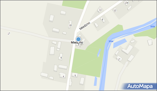 Miedzno, Miedzno, 7, mapa Miedzno