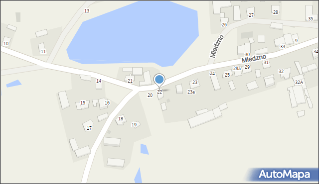 Miedzno, Miedzno, 22, mapa Miedzno