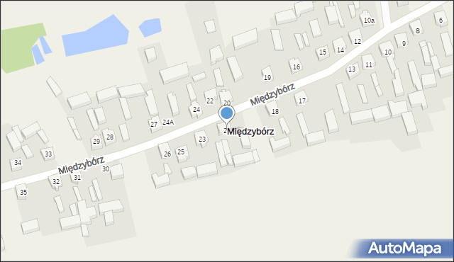 Międzybórz, Międzybórz, 21, mapa Międzybórz