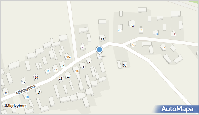 Międzybórz, Międzybórz, 6, mapa Międzybórz