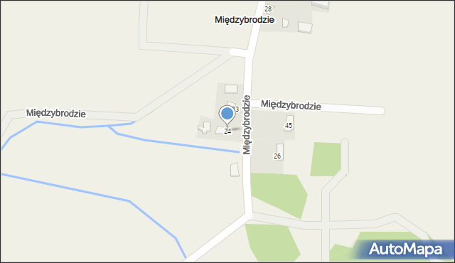 Międzybrodzie, Międzybrodzie, 24, mapa Międzybrodzie