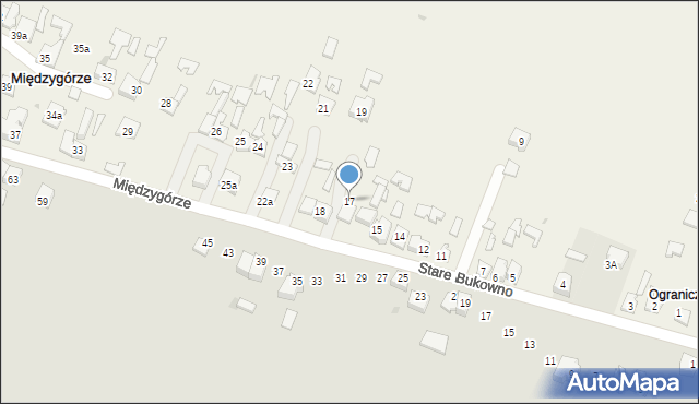 Międzygórze, Międzygórze, 17, mapa Międzygórze
