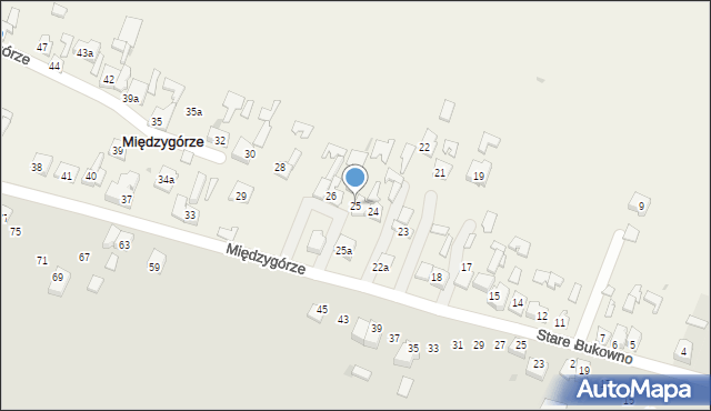 Międzygórze, Międzygórze, 25, mapa Międzygórze