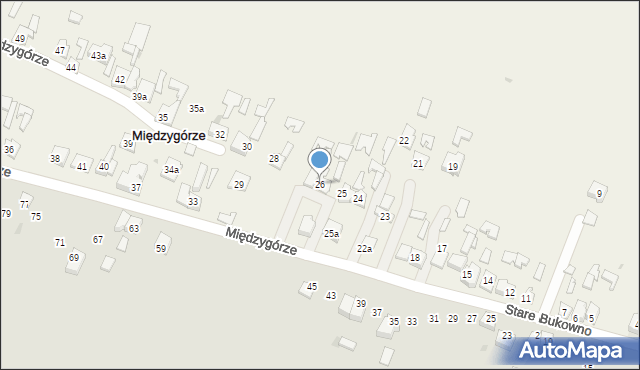 Międzygórze, Międzygórze, 26, mapa Międzygórze