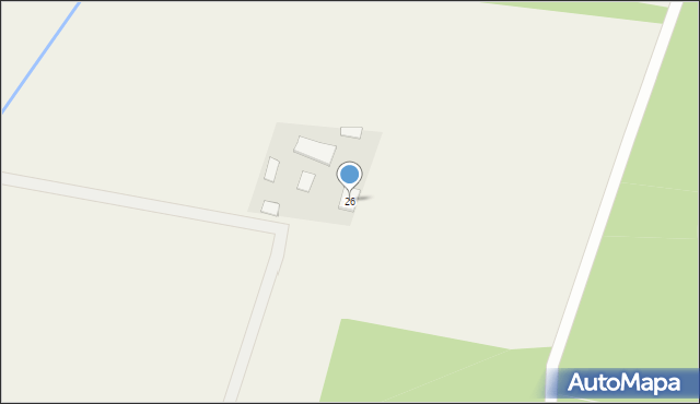 Międzyleś, Międzyleś, 26, mapa Międzyleś