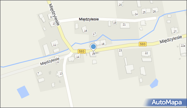 Międzylesie, Międzylesie, 15, mapa Międzylesie