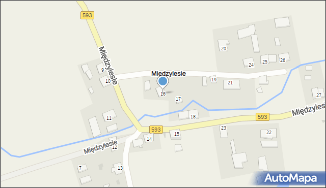 Międzylesie, Międzylesie, 16, mapa Międzylesie