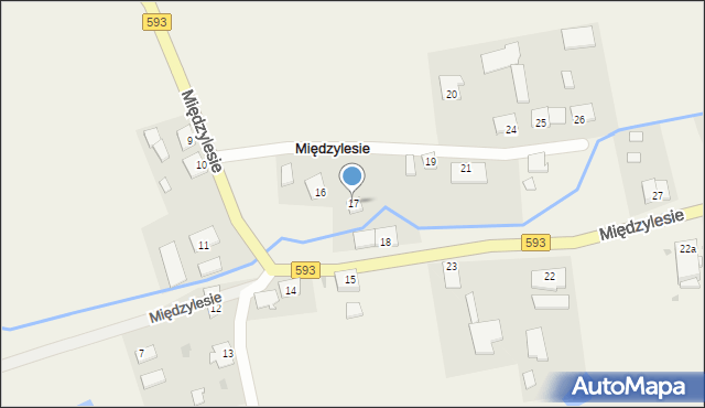 Międzylesie, Międzylesie, 17, mapa Międzylesie
