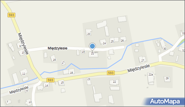 Międzylesie, Międzylesie, 21, mapa Międzylesie