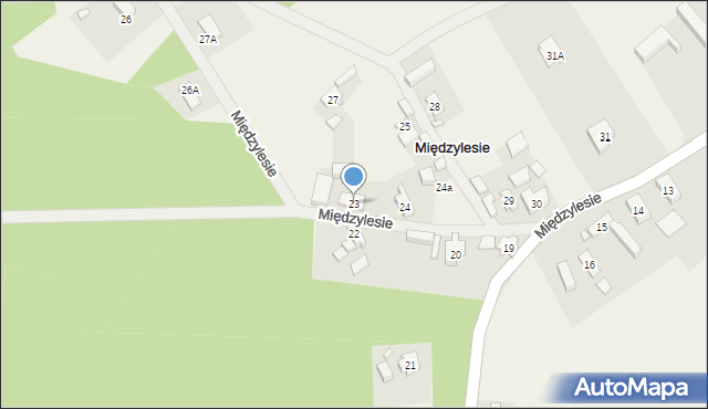 Międzylesie, Międzylesie, 23, mapa Międzylesie