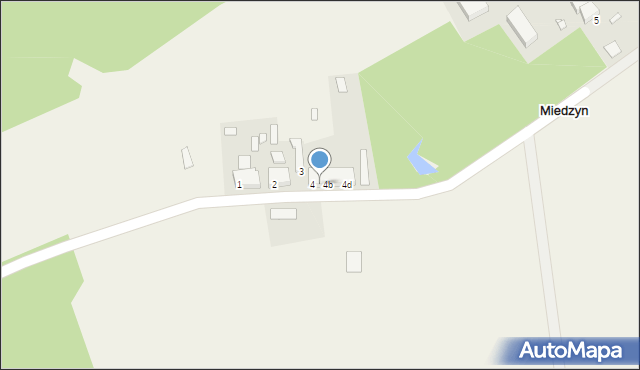 Miedzyn, Miedzyn, 4a, mapa Miedzyn