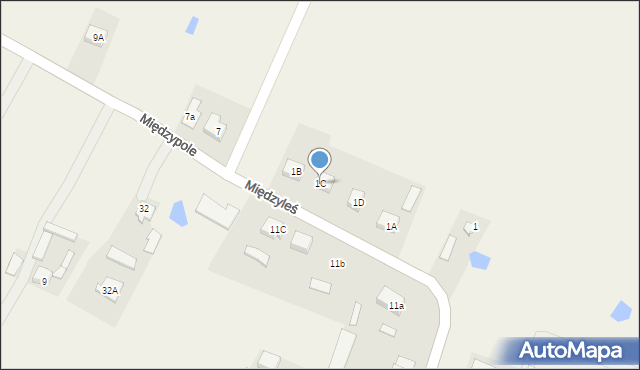 Międzypole, Międzypole, 1C, mapa Międzypole