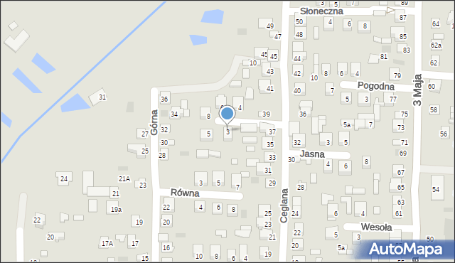 Międzyrzec Podlaski, Miodowa, 3, mapa Międzyrzec Podlaski