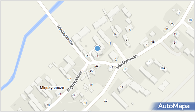 Międzyrzecze, Międzyrzecze, 1, mapa Międzyrzecze