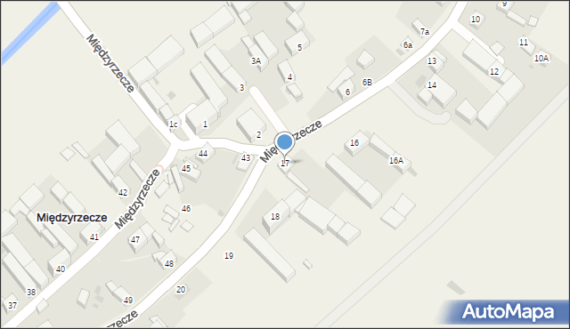 Międzyrzecze, Międzyrzecze, 17, mapa Międzyrzecze